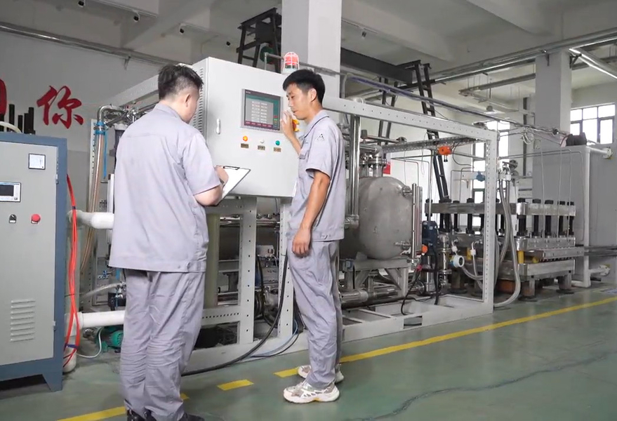 Shandong Saikesaisi Hydrogen Energy Co., Ltd línea de producción del fabricante